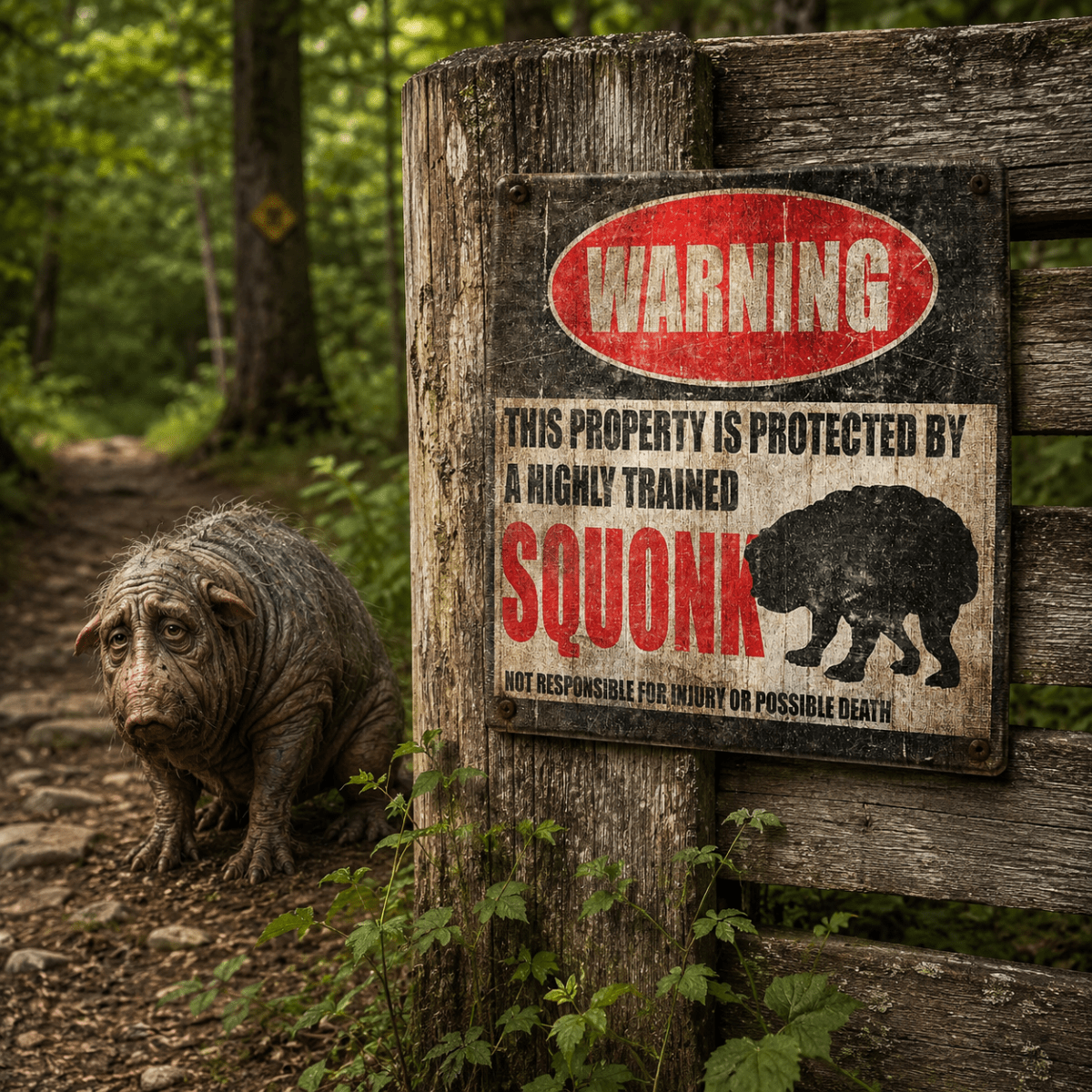 Bizarre & Unknown Cryptid Metal Signs