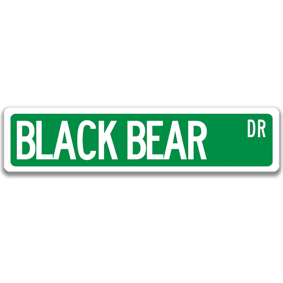 Black Bear Outdoor Metal Sign