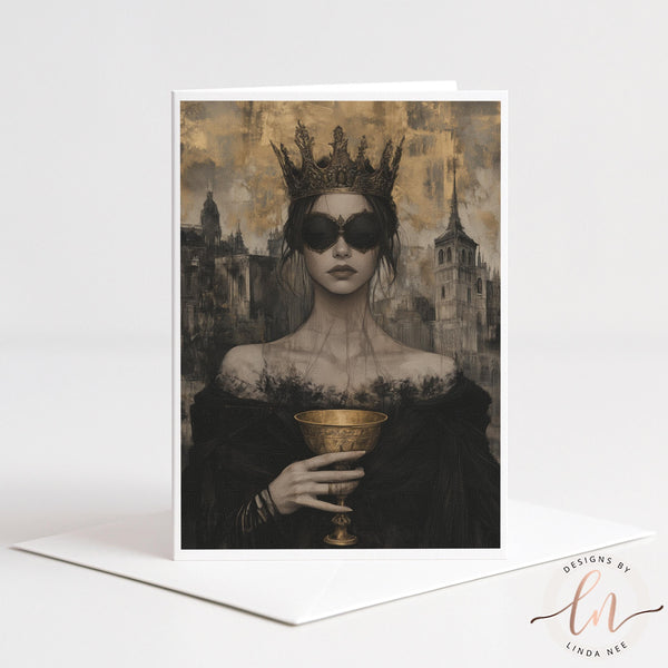 Gothic Queen Chalice Note Card
