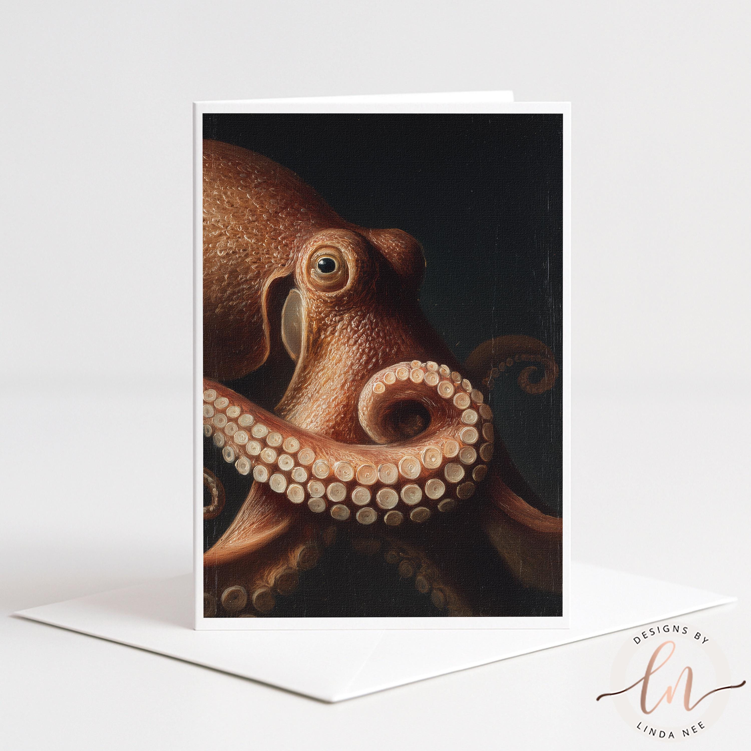 an octopus with its tentacles spread out, showcasing its intricate and fascinating anatomy.