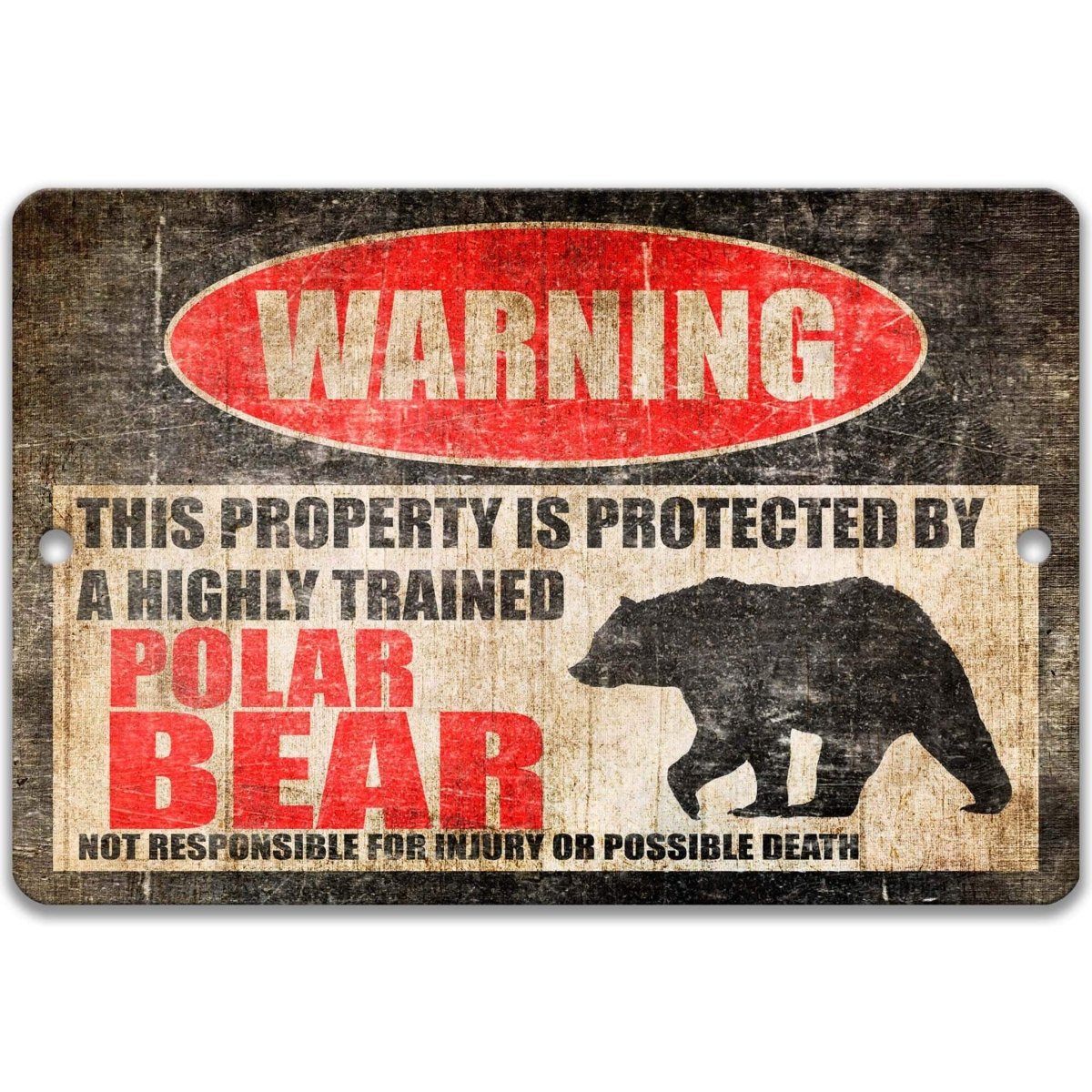 Arctic Polar Bear Welcome Sign