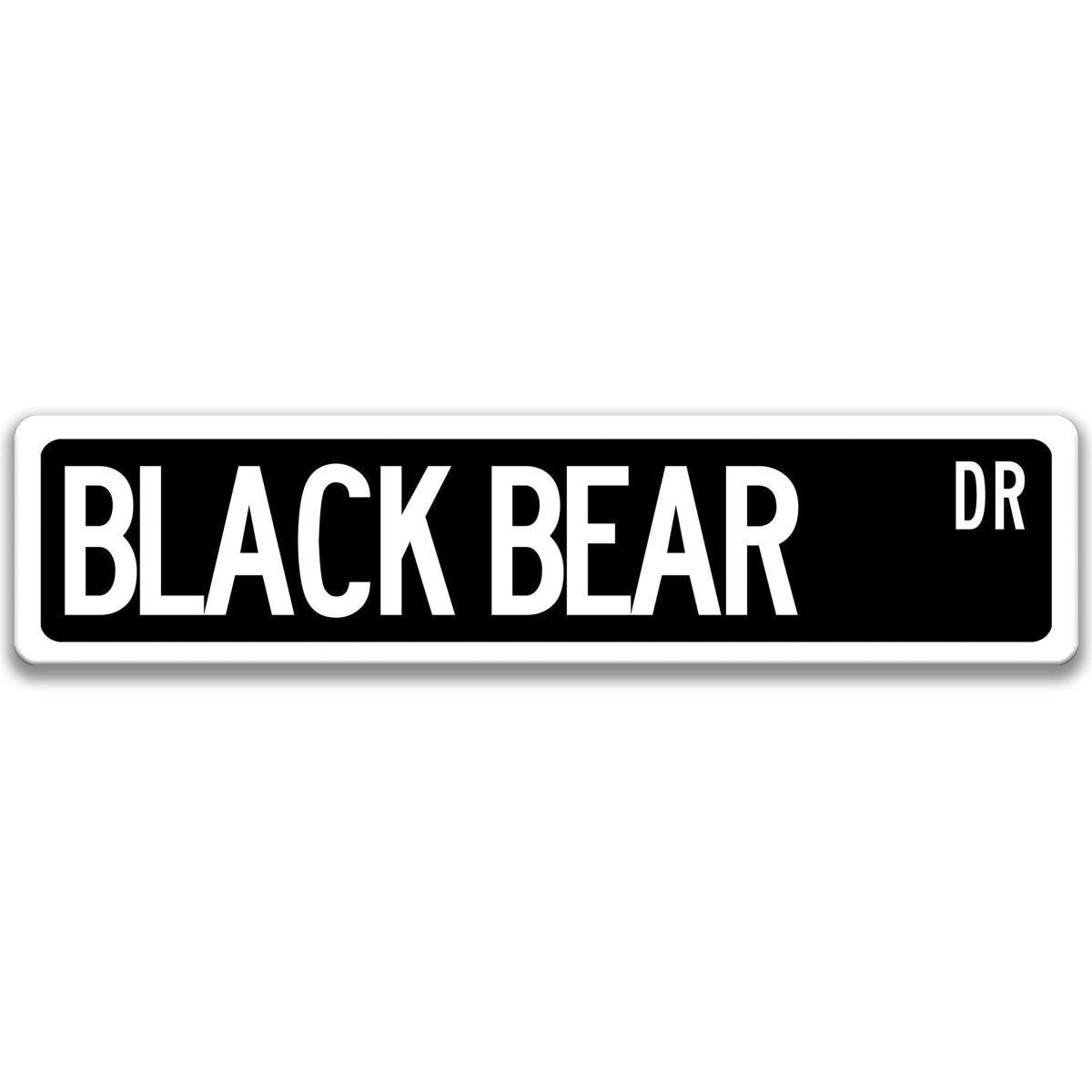 Black Bear Outdoor Metal Sign