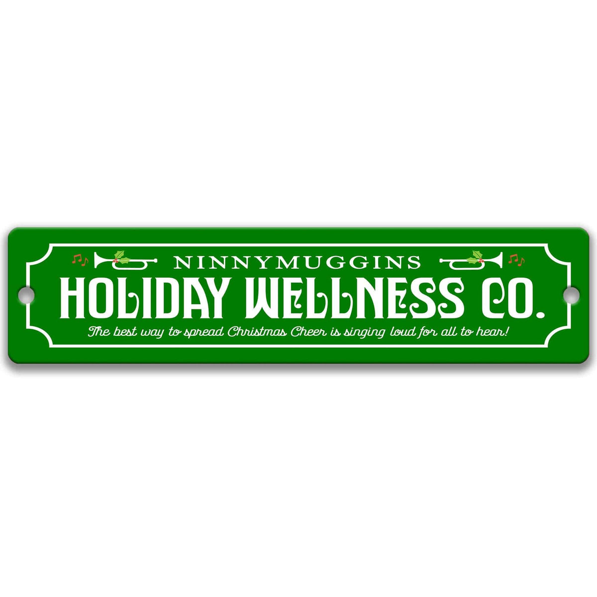 Ninny Muggins Elf Christmas Sign