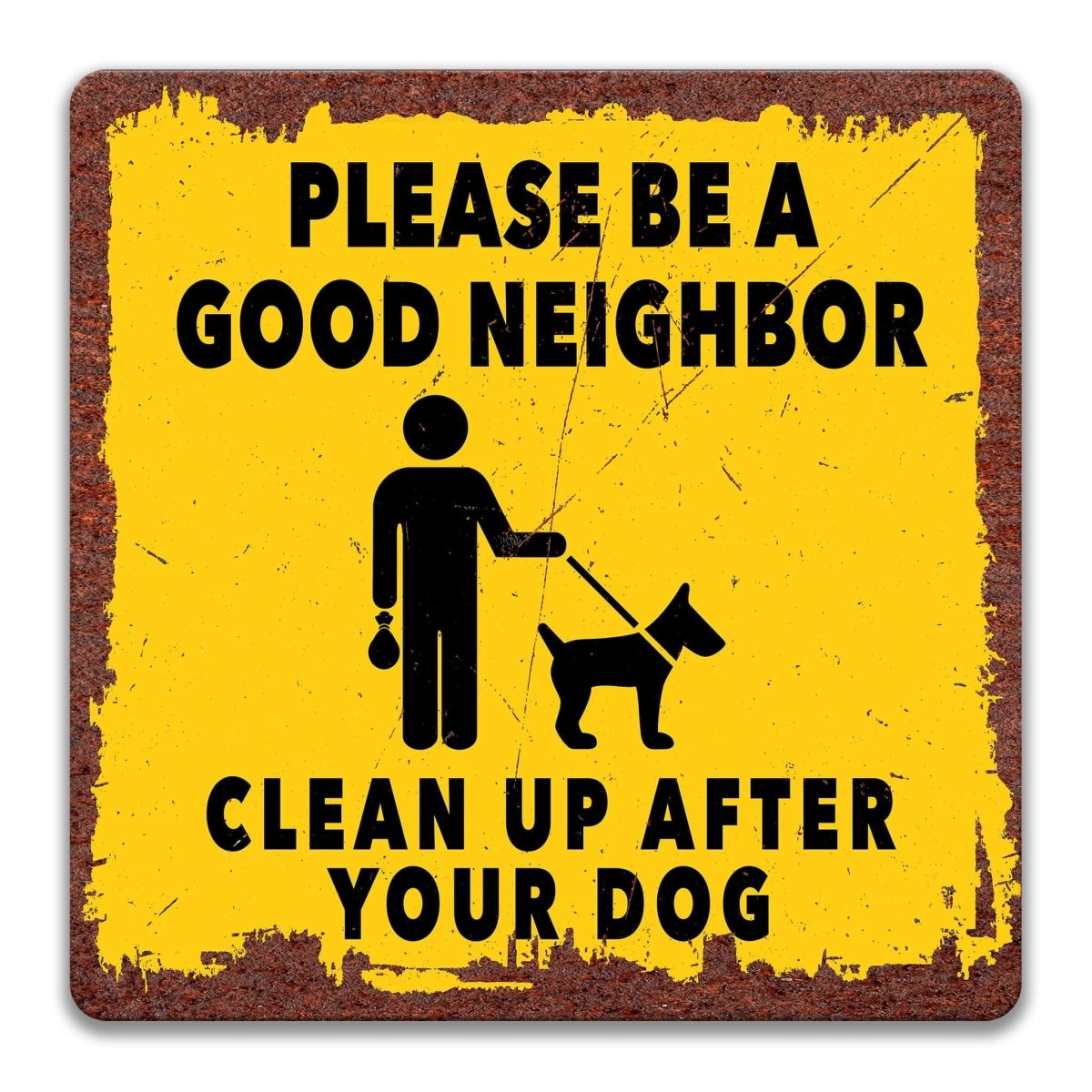 Funny Clean Up After Your Dog Yard Sign