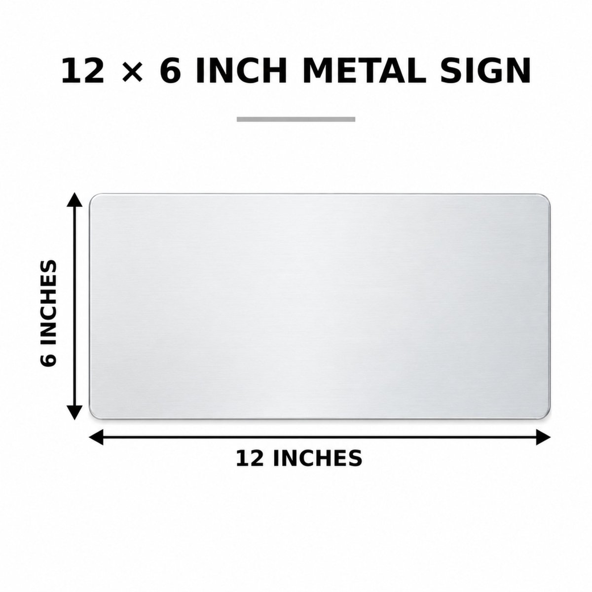 Orange Put On the Hat sign size guide, 6 x 12 inches