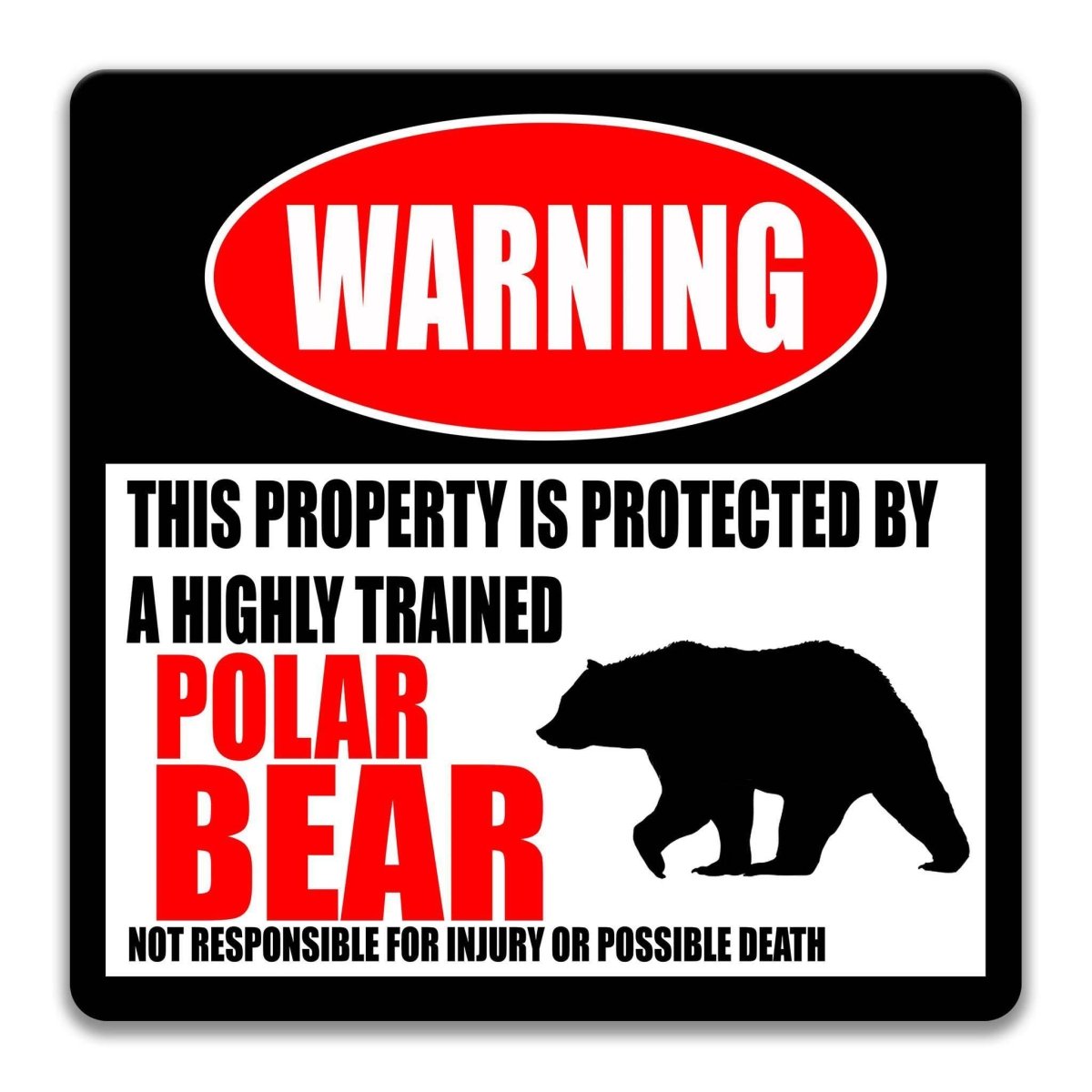 Arctic Polar Bear Welcome Sign