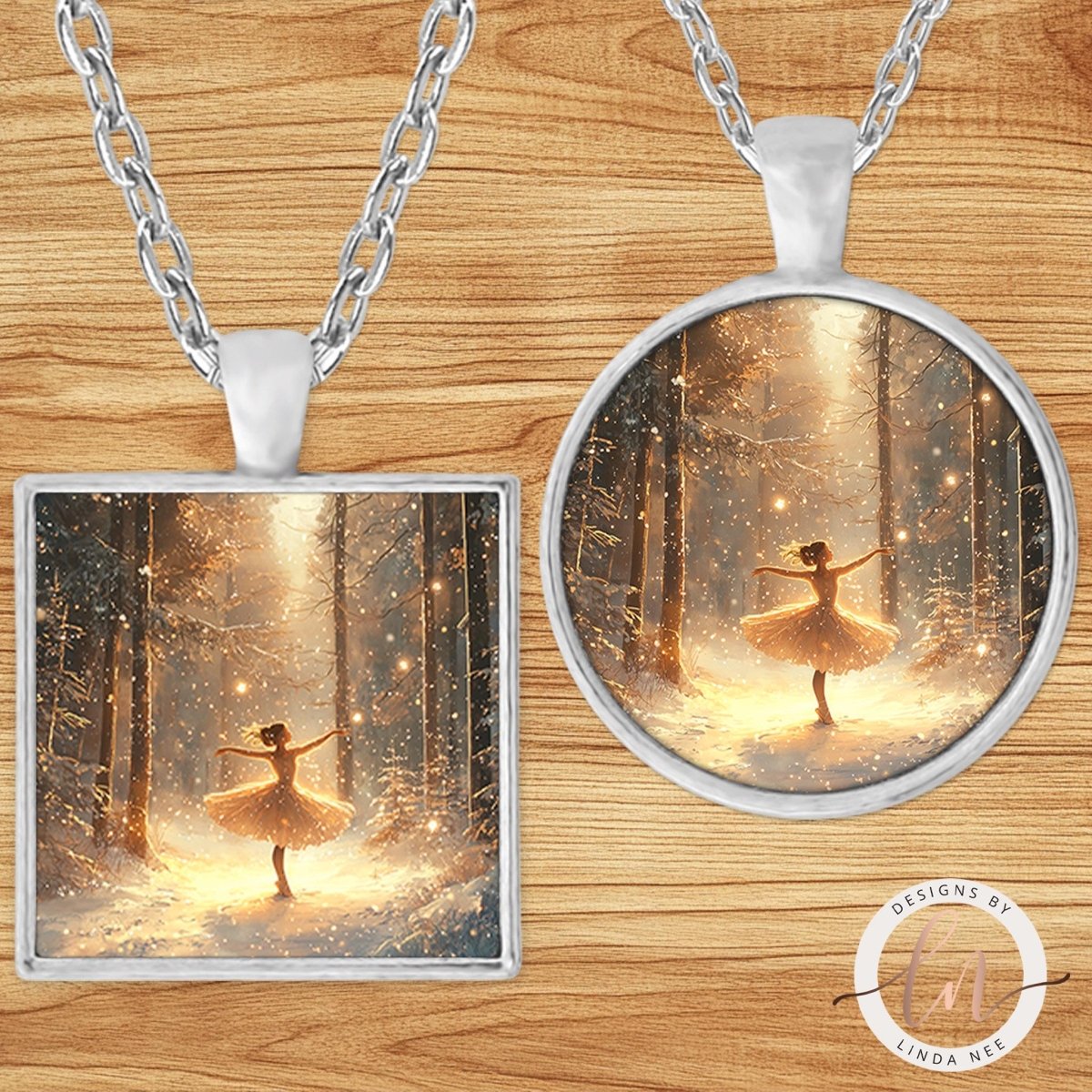 Sugar Plum Fairy Ballerina Pendant Necklace