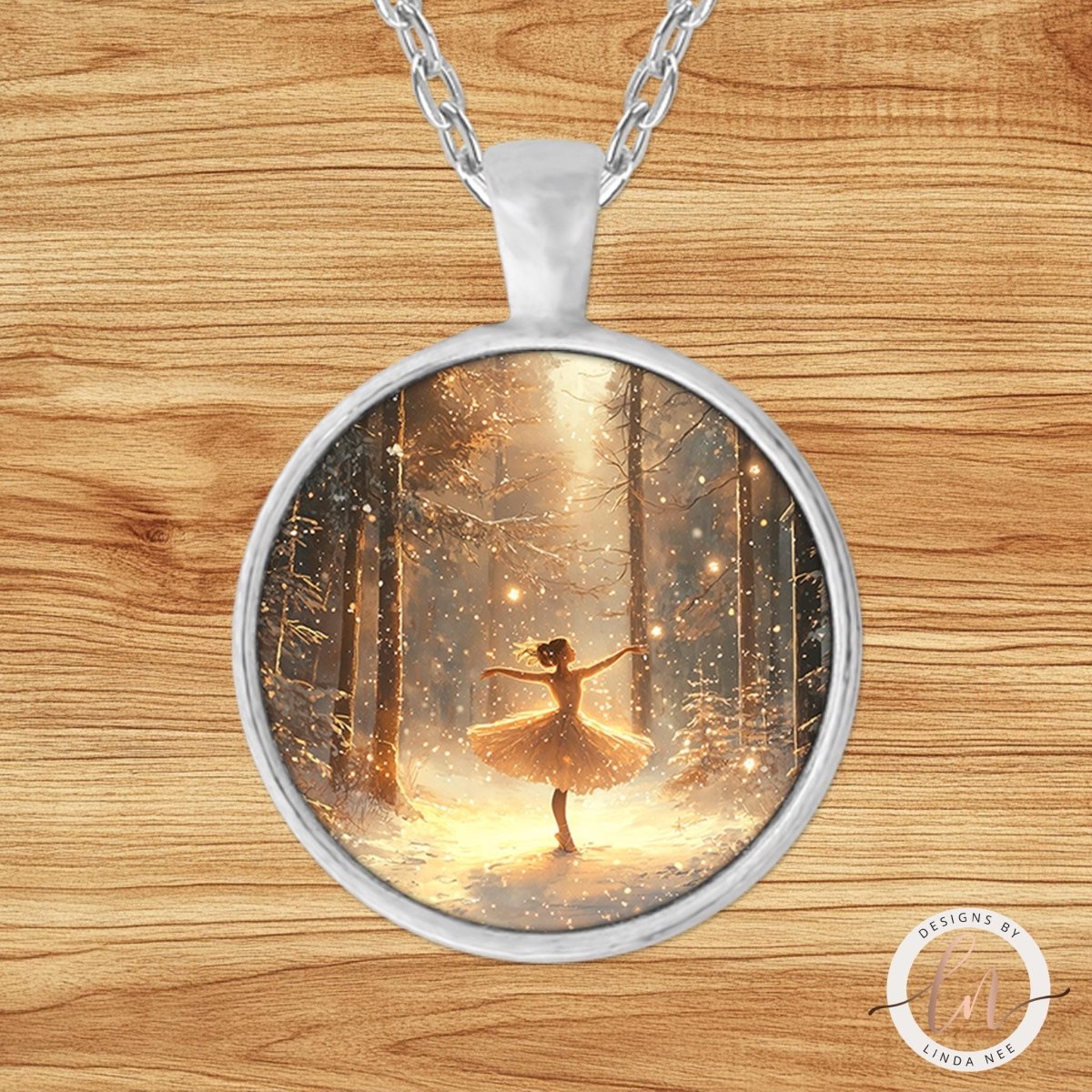 Sugar Plum Fairy Ballerina Pendant Necklace