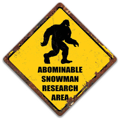 Abominable Snowman Research Sign