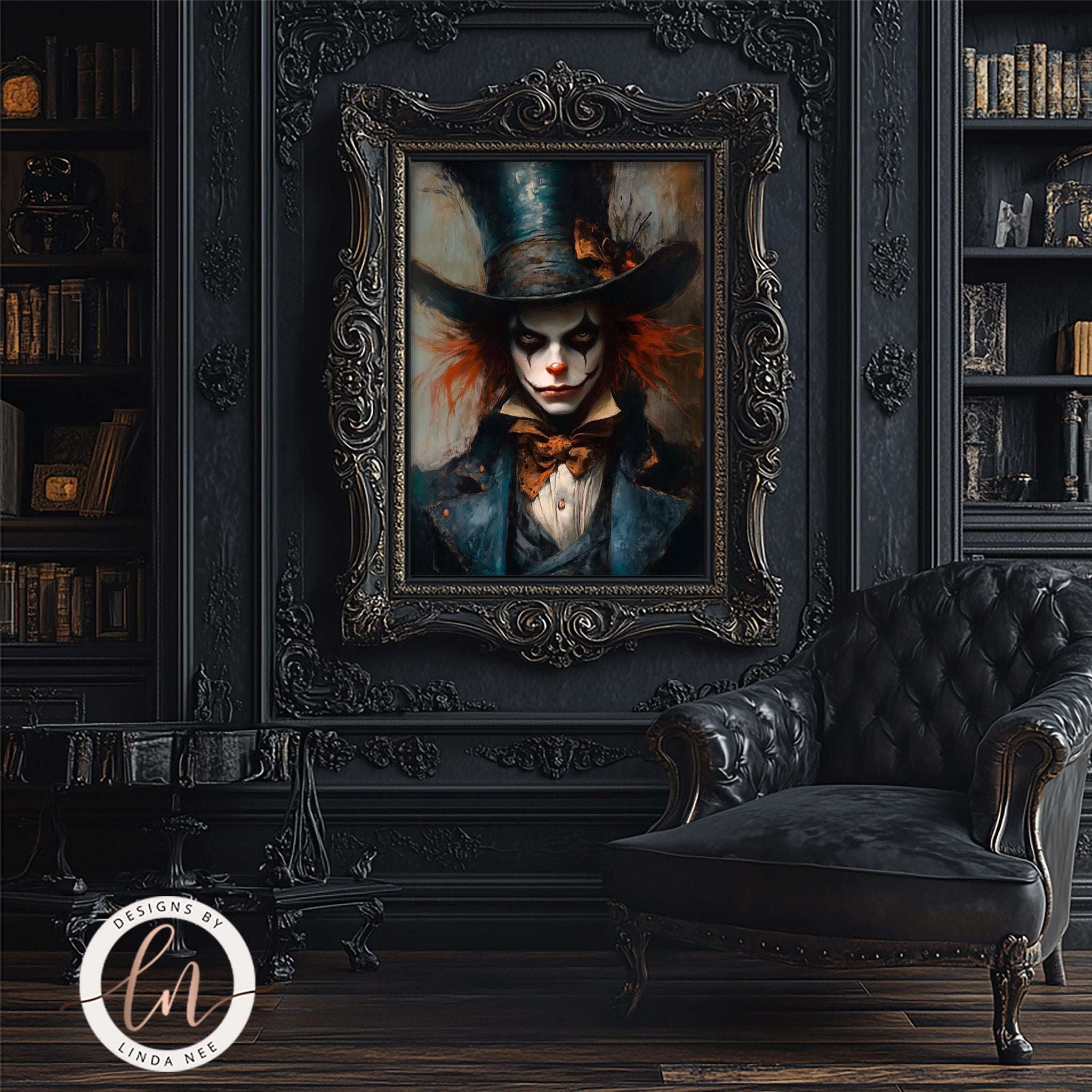 Gothic Mad Hatter Print | Designs By Linda Nee On Metal