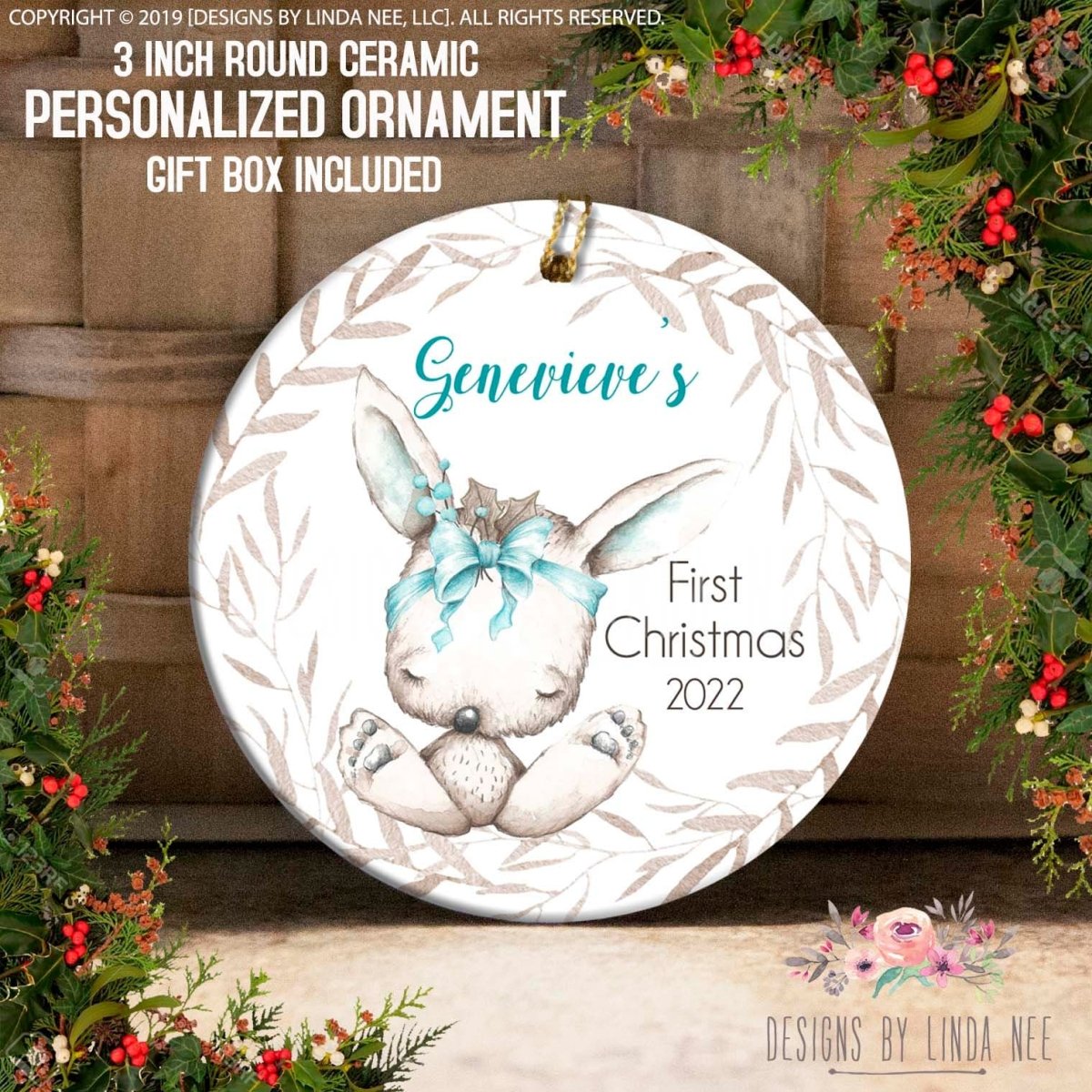 Baby’s First Christmas Bunny Ornament