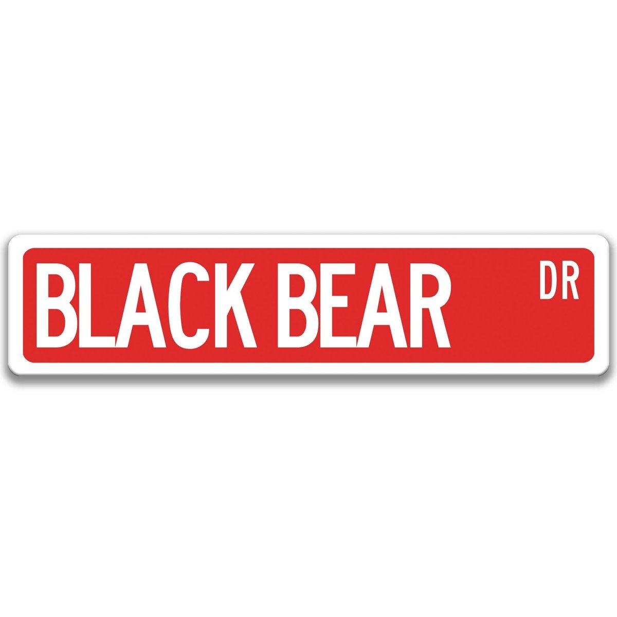 Black Bear Outdoor Metal Sign