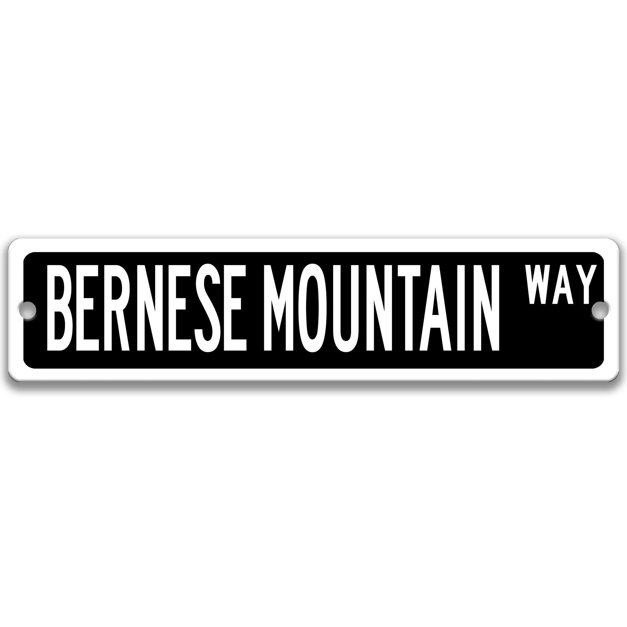 Bernese Mountain Dog Metal Street Signanimal