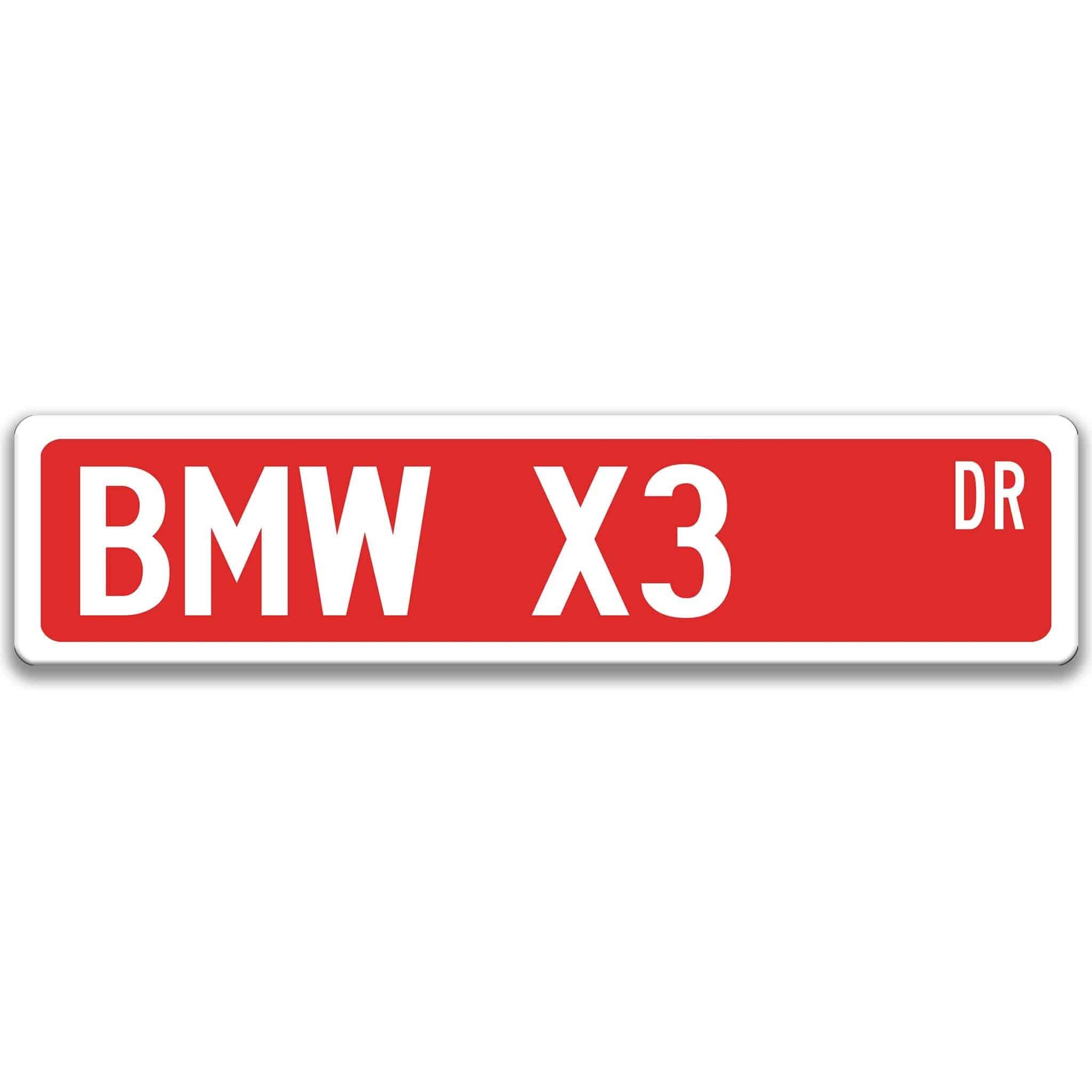 BMW X3 Garage Sign