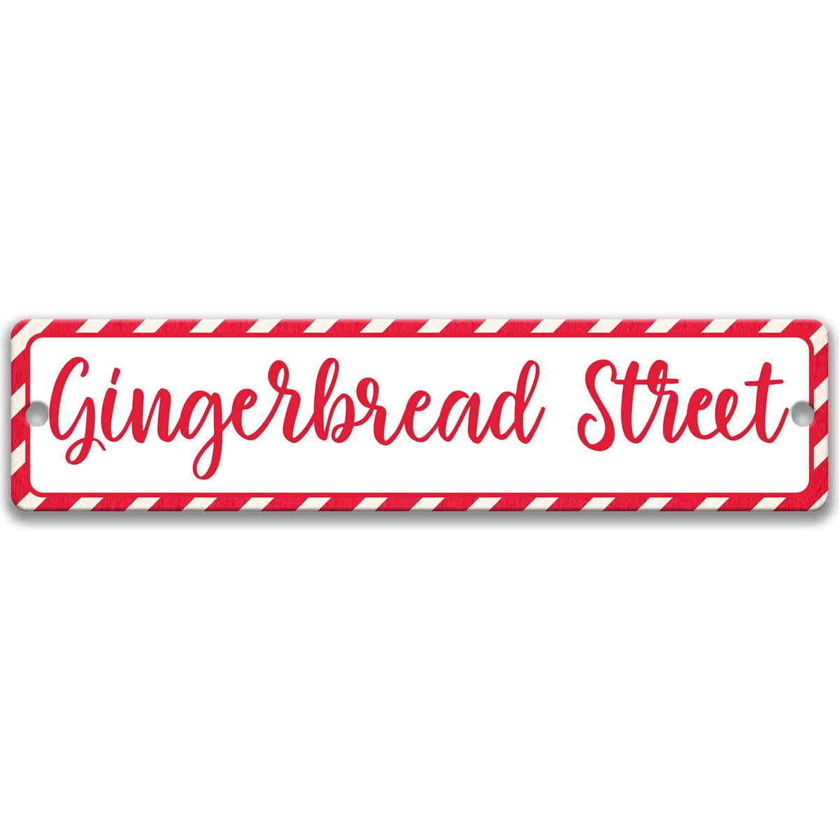 Gingerbread Man Christmas Street Sign