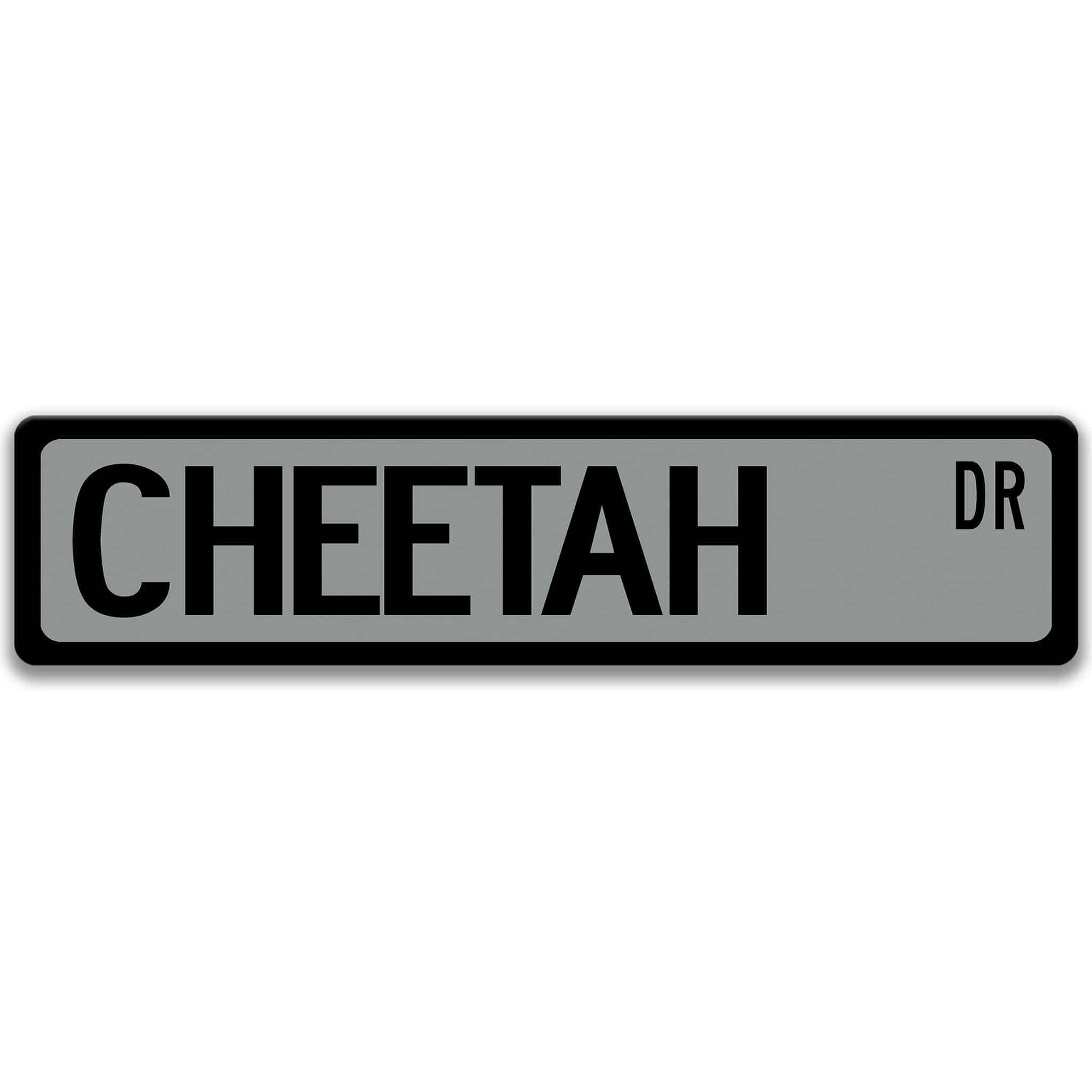 Cheetah Sign, Big Cat Lover, Cheetah Gift