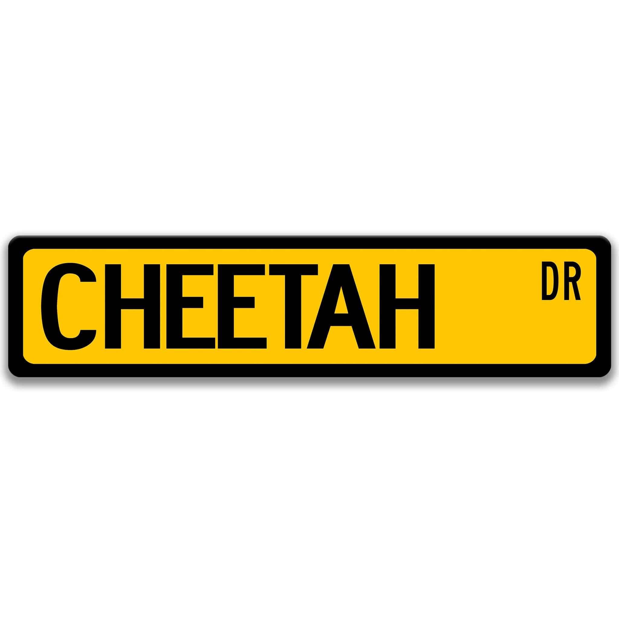 Cheetah Sign, Big Cat Lover, Cheetah Gift