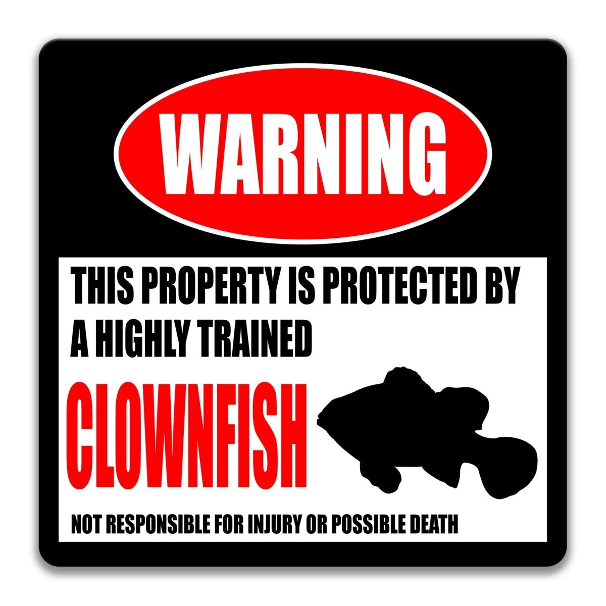 Clownfish Aquarium Metal Sign