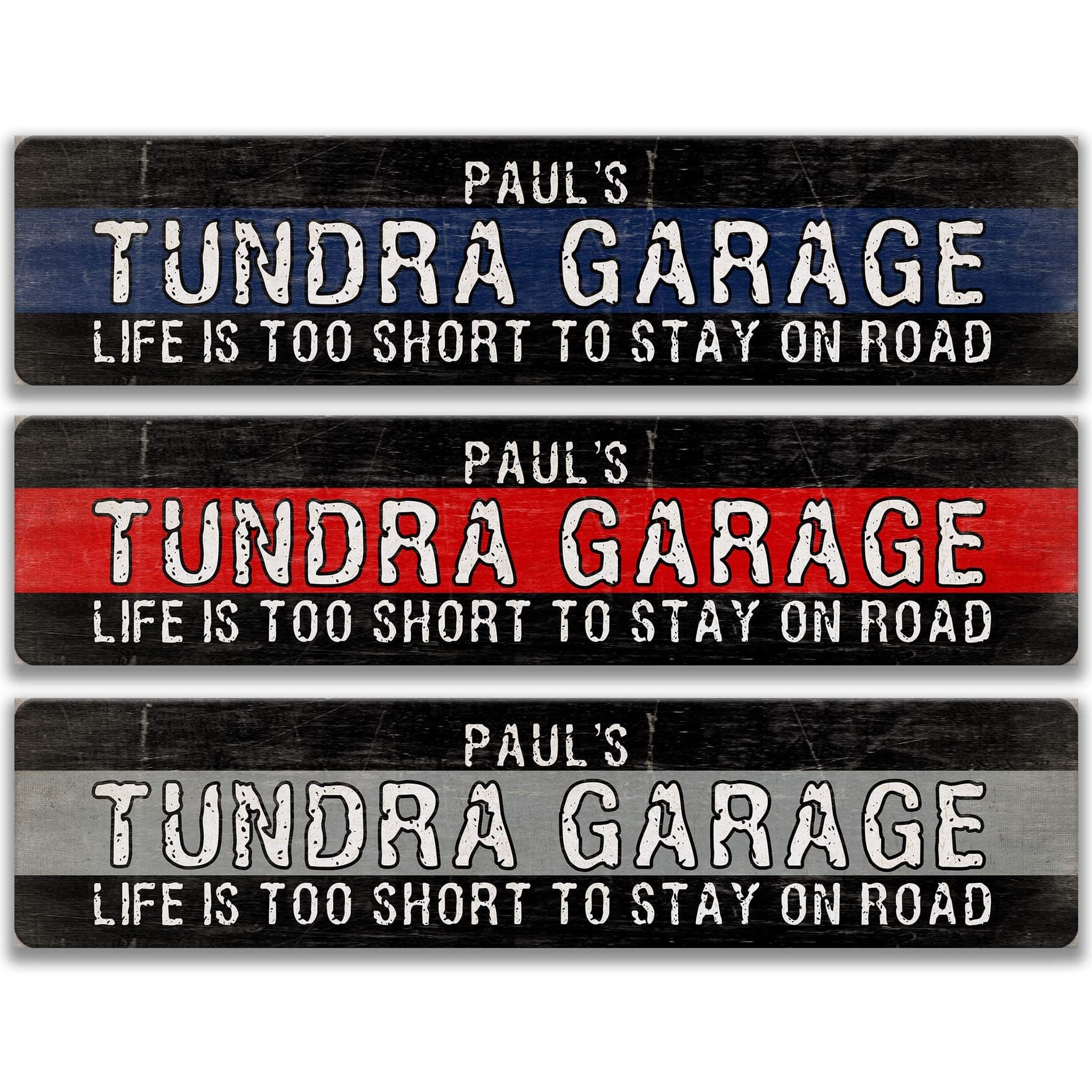 Custom Toyota Tundra Garage Sign