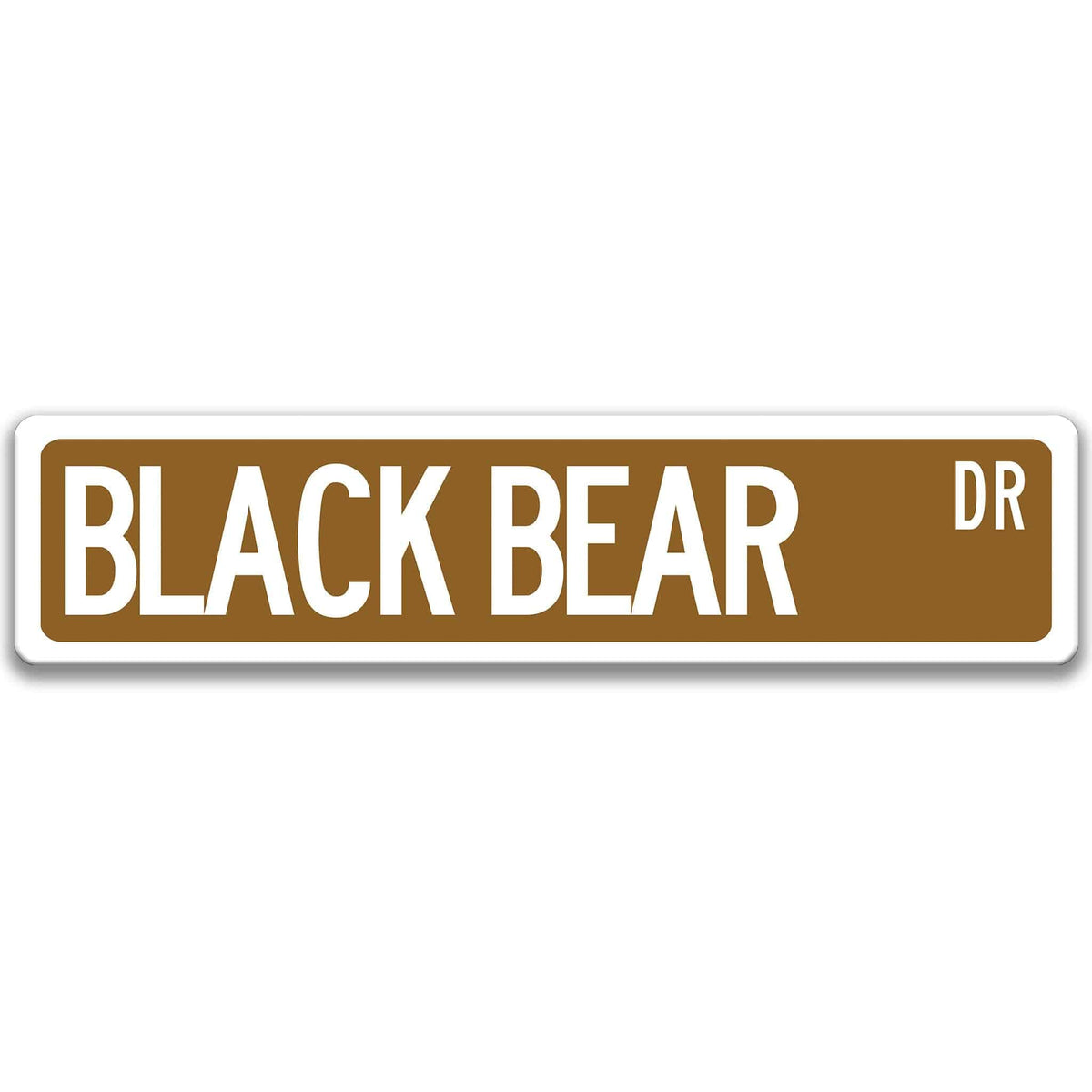 Black Bear Outdoor Metal Sign