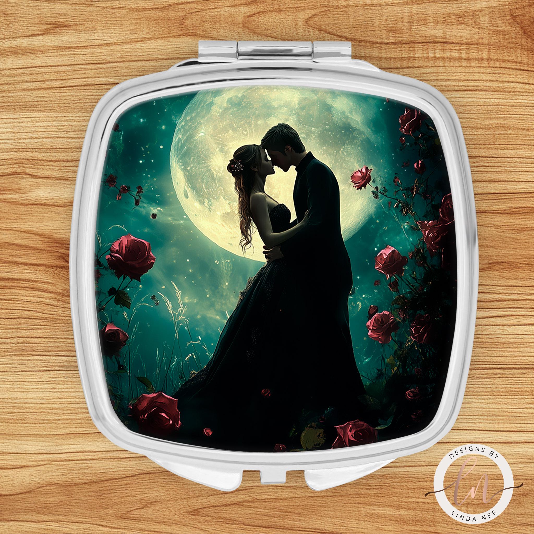 Enigmatic Lovers Pocket Mirror - Gothic Dark Romance Gift