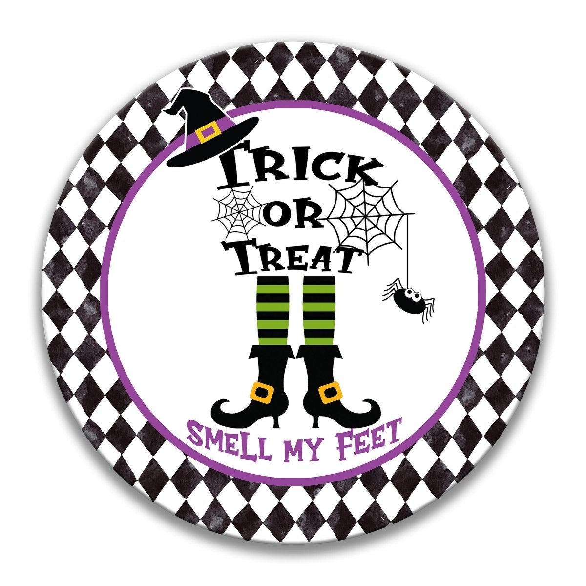 Halloween Witch Wreath Sign