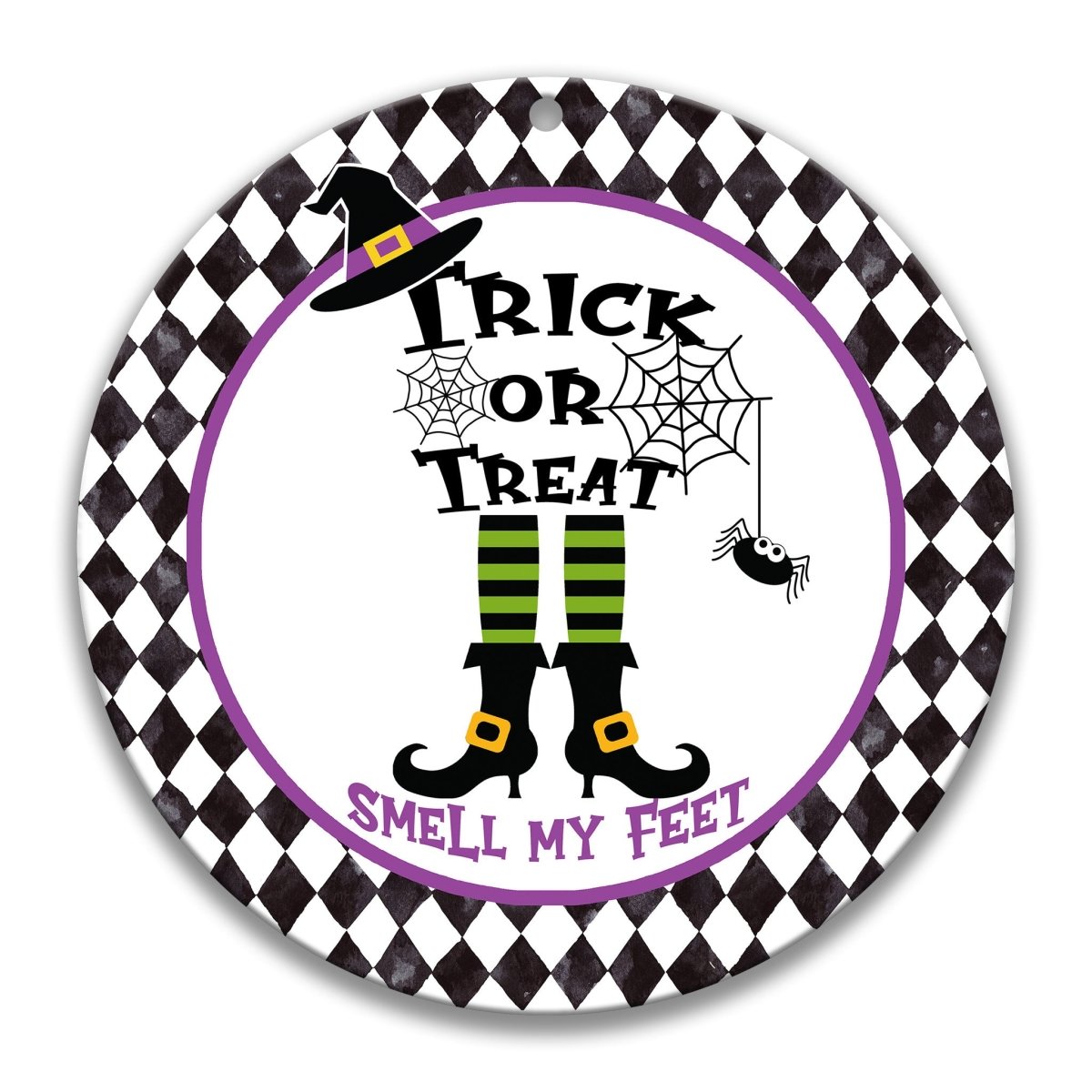 Halloween Witch Wreath Sign