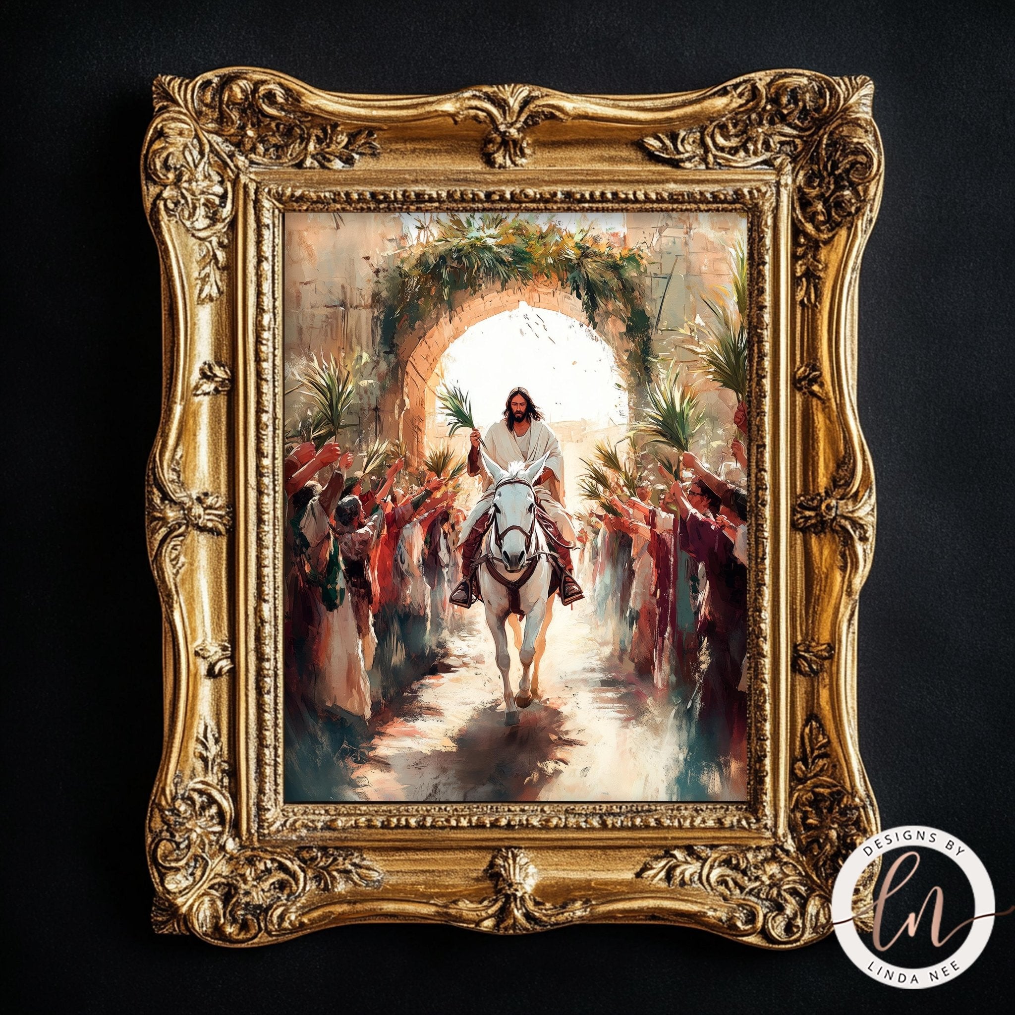 Jesus Triumphal Entry Print - Christian Wall Art