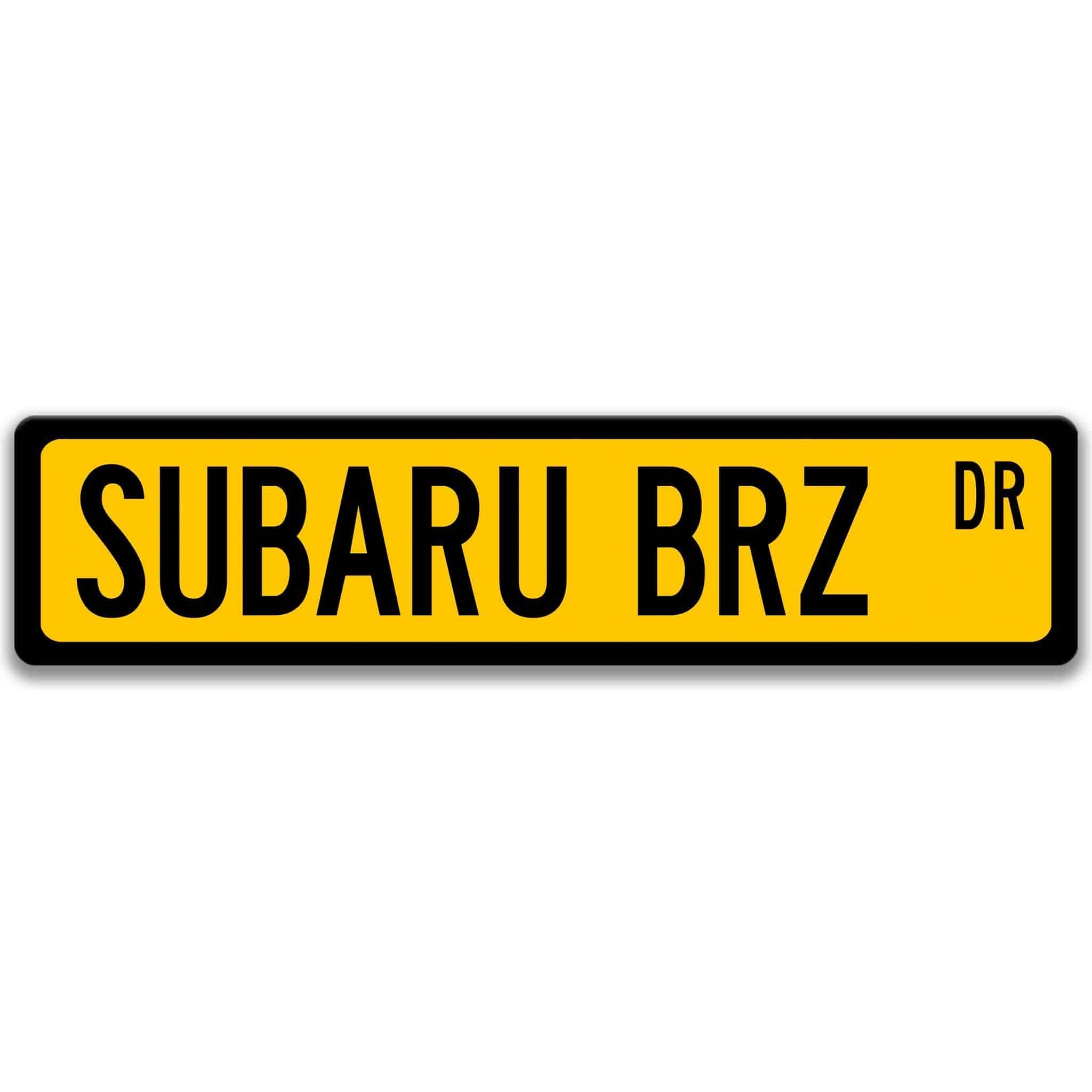 Subaru BRZ Metal Sign - Sports Car Garage Decor