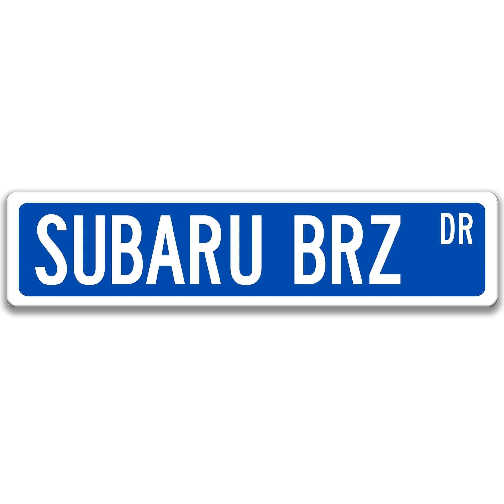 Subaru BRZ Metal Sign - Sports Car Garage Decor