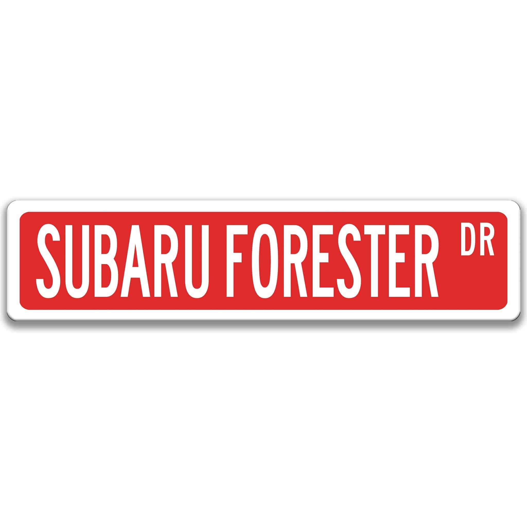 Subaru Forester Metal Street Sign