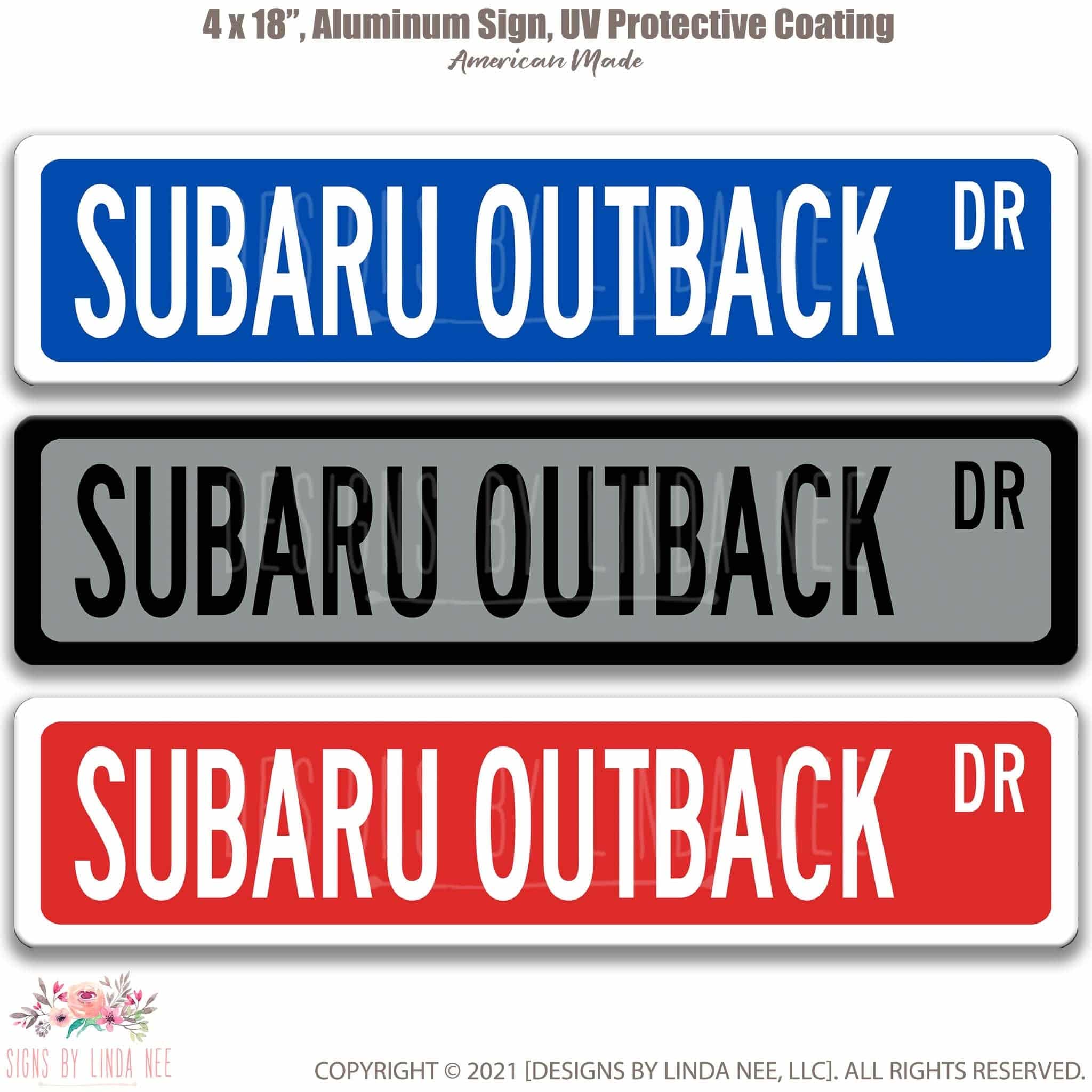 Subaru Outback Street Sign