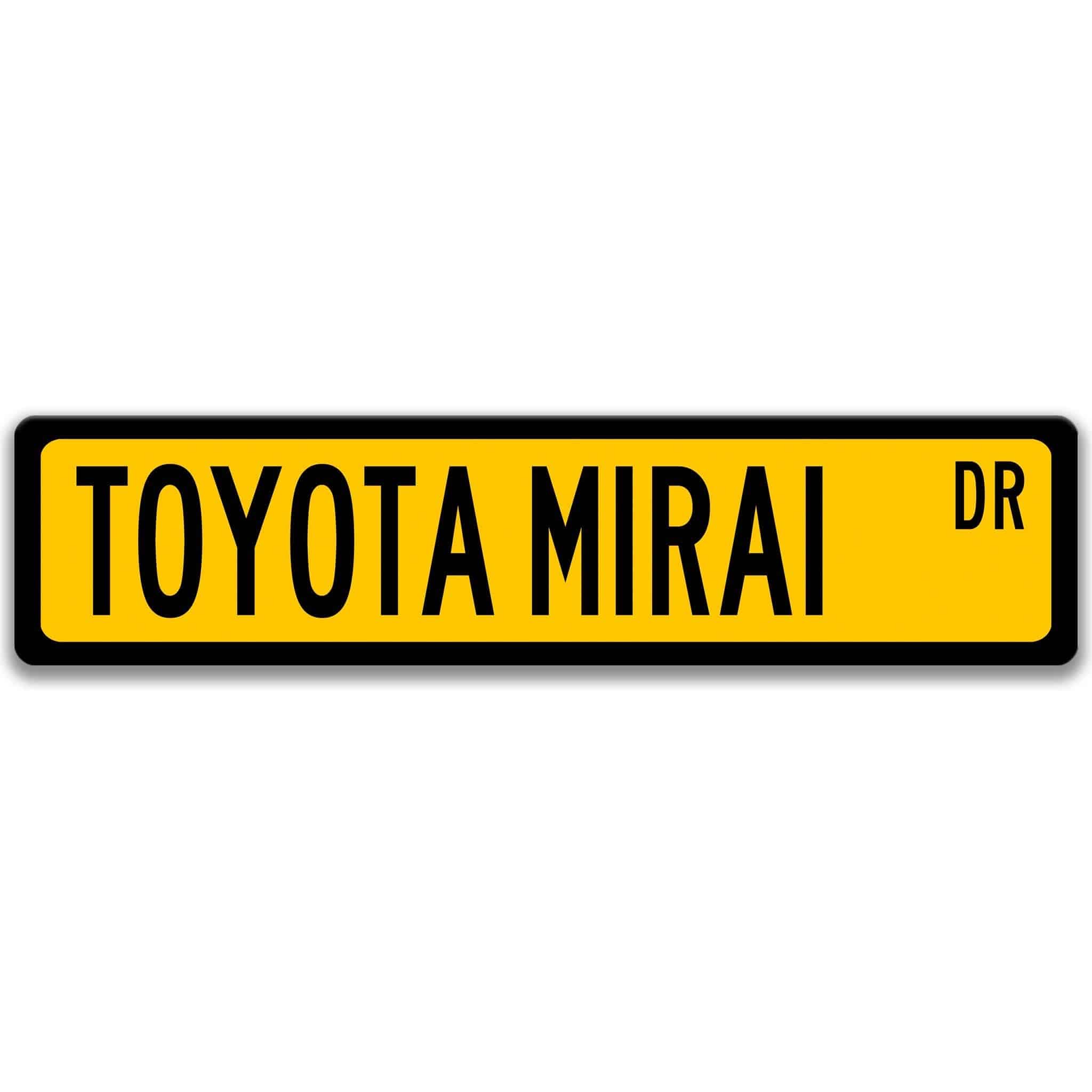 Toyota Mirai Street Sign - Garage Decor & Auto AccessoriesDesigns by Linda Nee