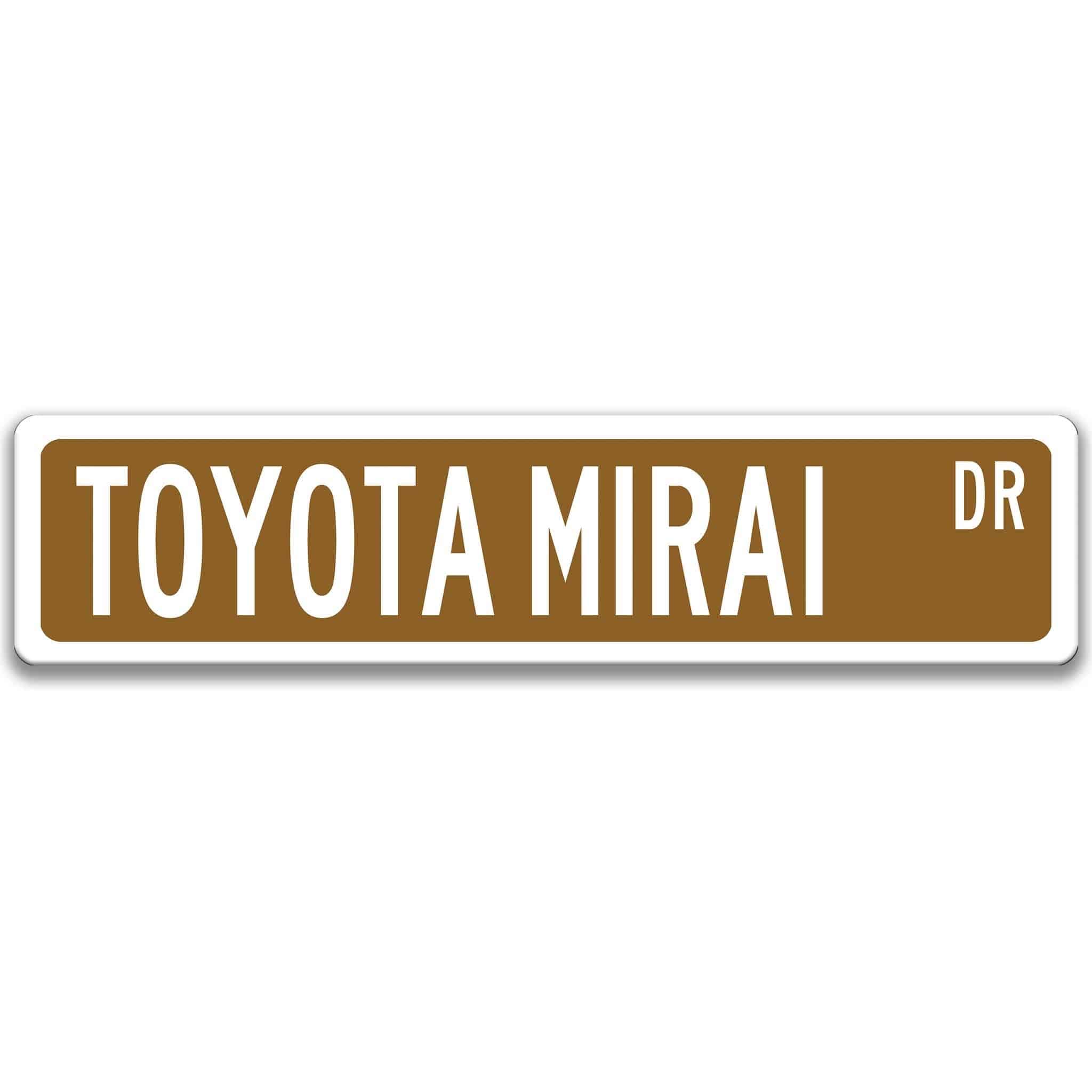 Toyota Mirai Street Sign - Garage Decor & Auto AccessoriesDesigns by Linda Nee