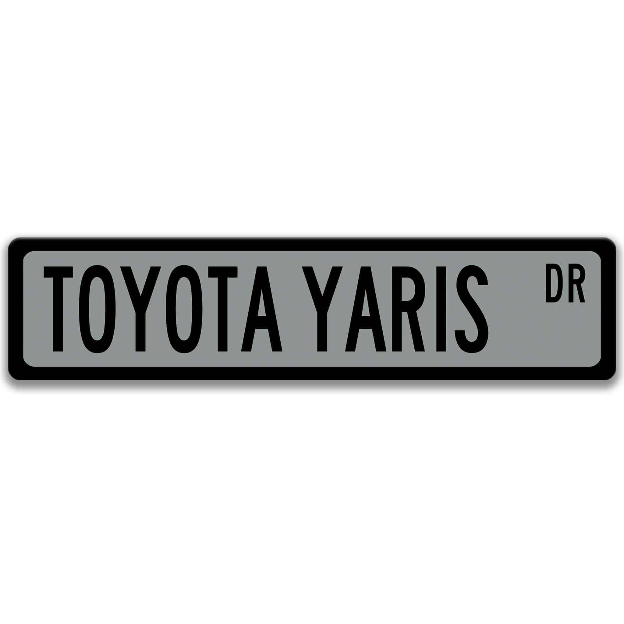 Toyota Yaris Street Sign - Garage Decor & Auto AccessoriesDesigns by Linda Nee