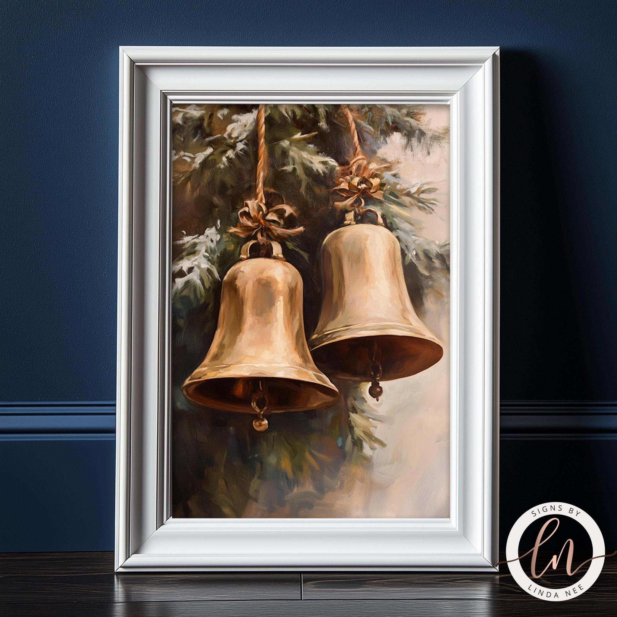 Vintage Christmas Jingle Bells Wall Art - Metal & Fine Art for Holiday Decor