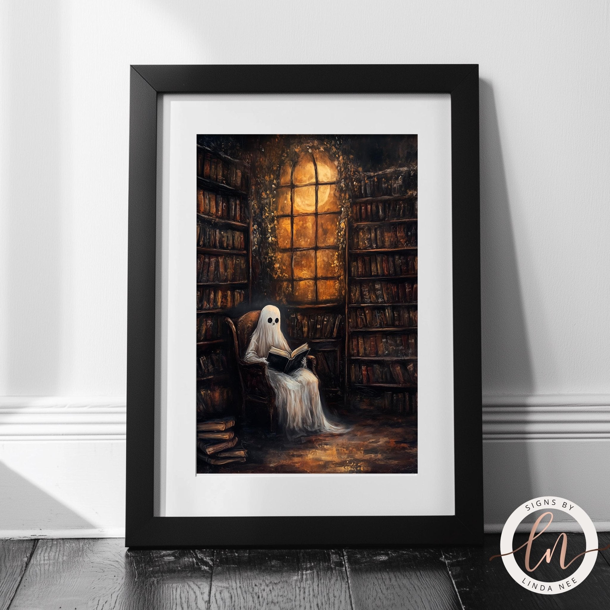 vintage-library-ghost-art-
