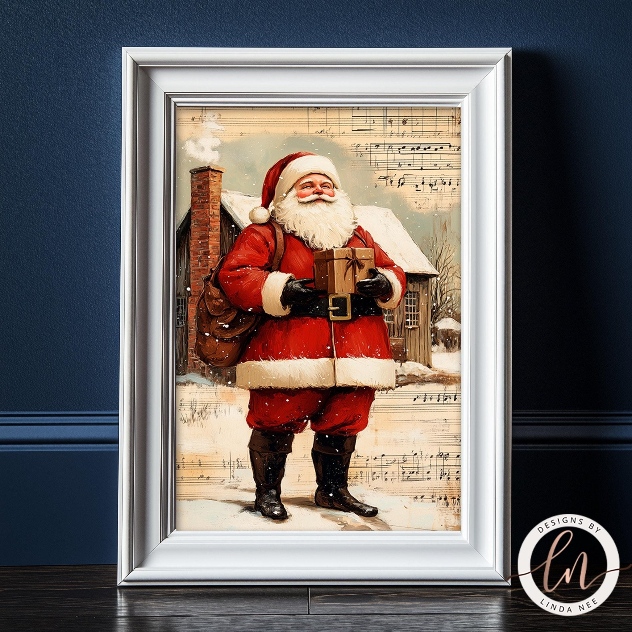 Vintage Santa Claus Wall Art - Metal & Fine Art for Holiday Decor
