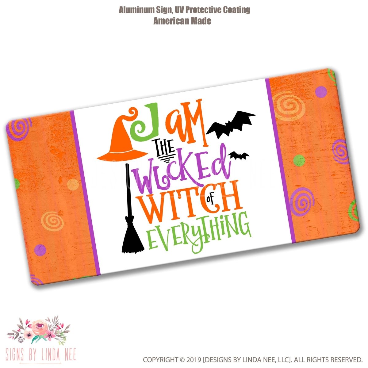 Wicked Witch Halloween Sign
