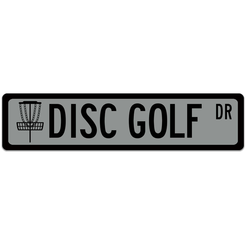 Disc Golf Icon Street Sign