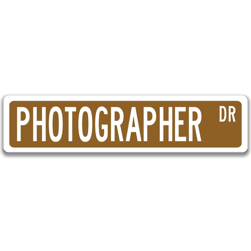 Photographer Drive Street Sign