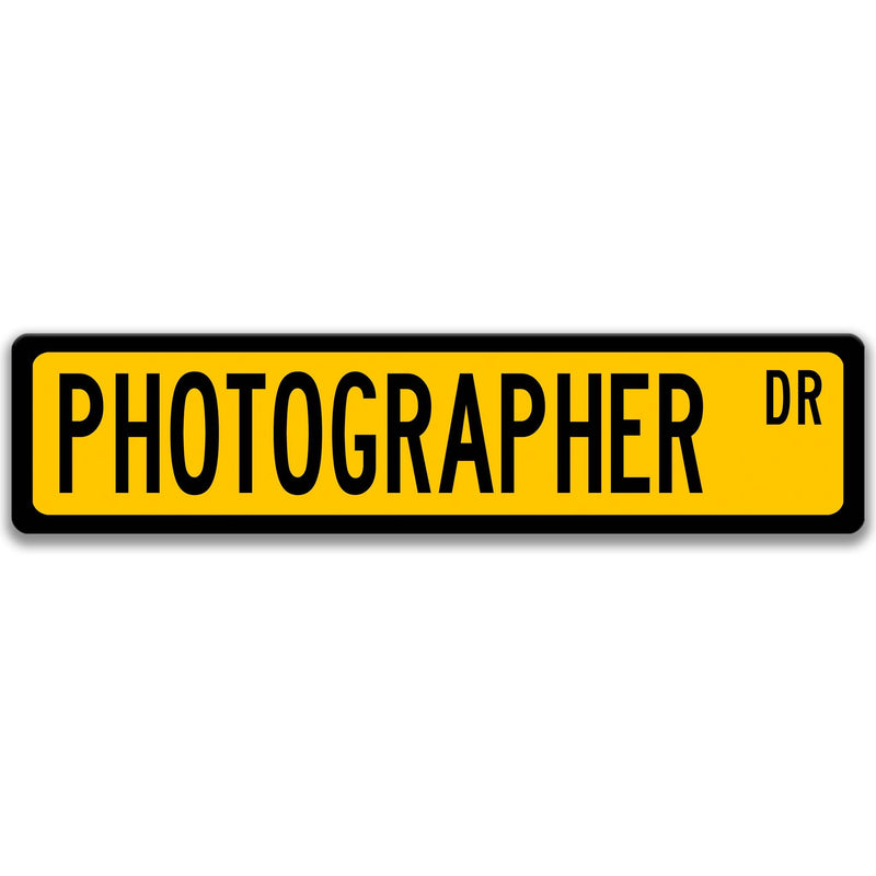 Photographer Drive Street Sign