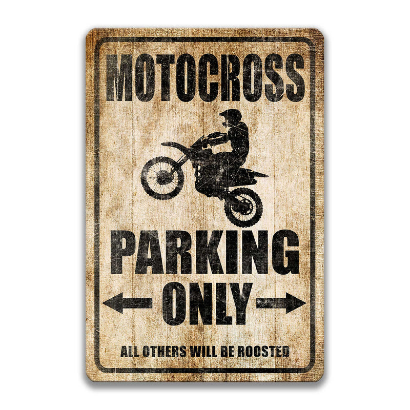 Motorcross Parking Sign