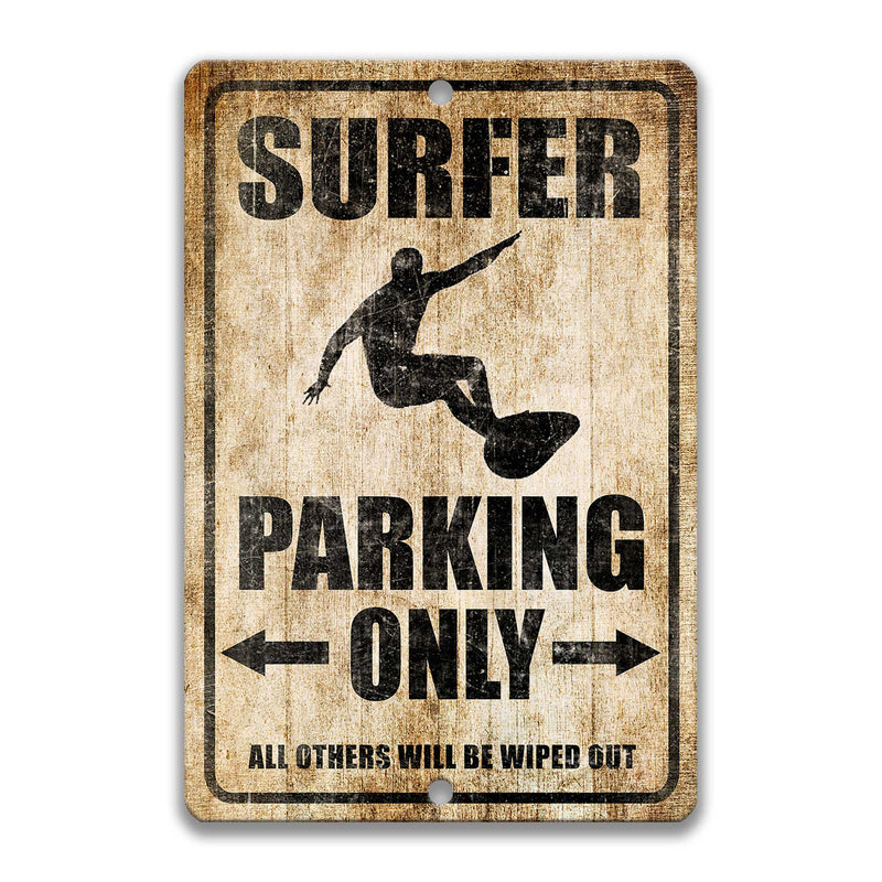 Surfer Parking Only Sign