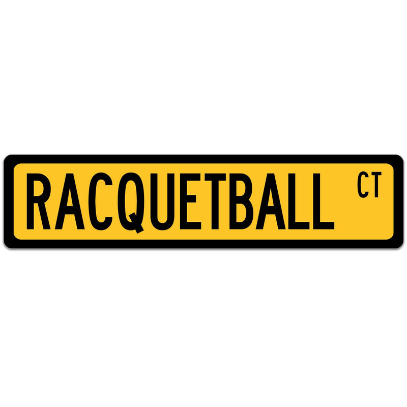 Racquetball Street Sign