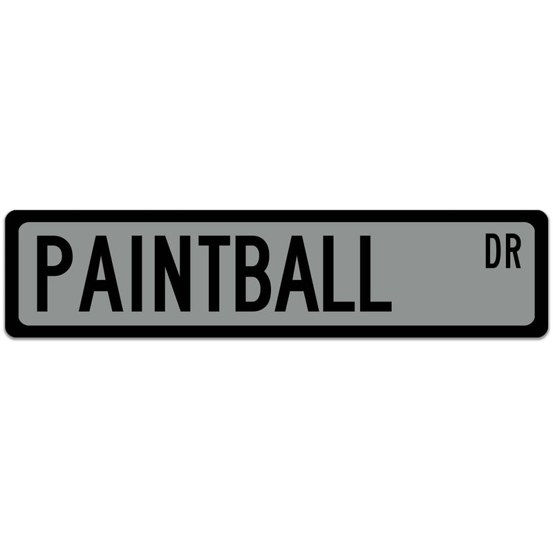 Paintball Street Sign
