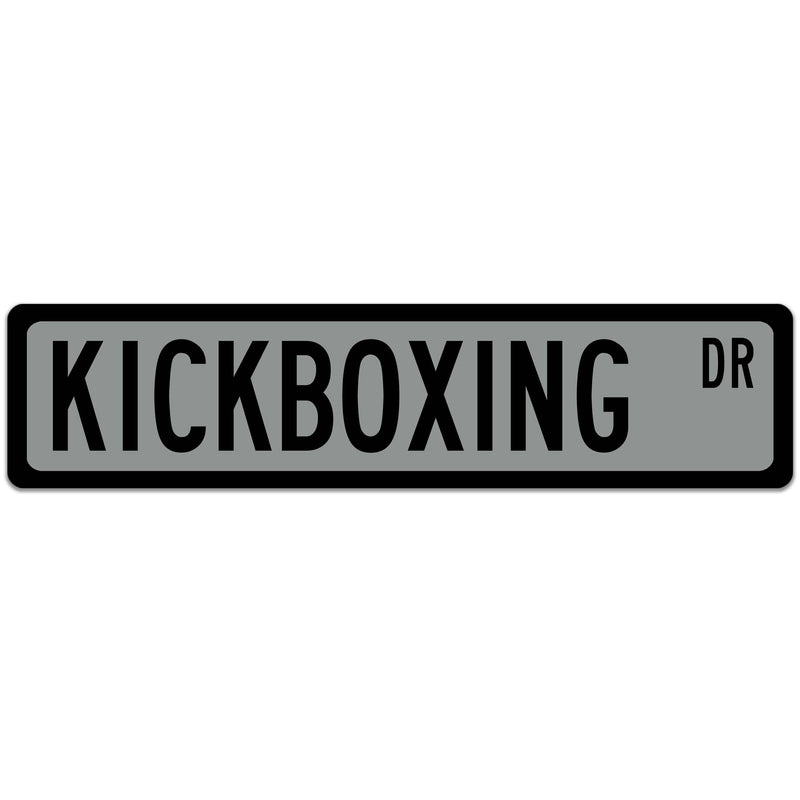 Kickboxing Street Sign