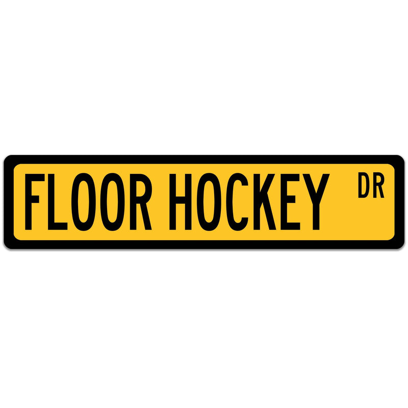 Floor Hockey Street Sign