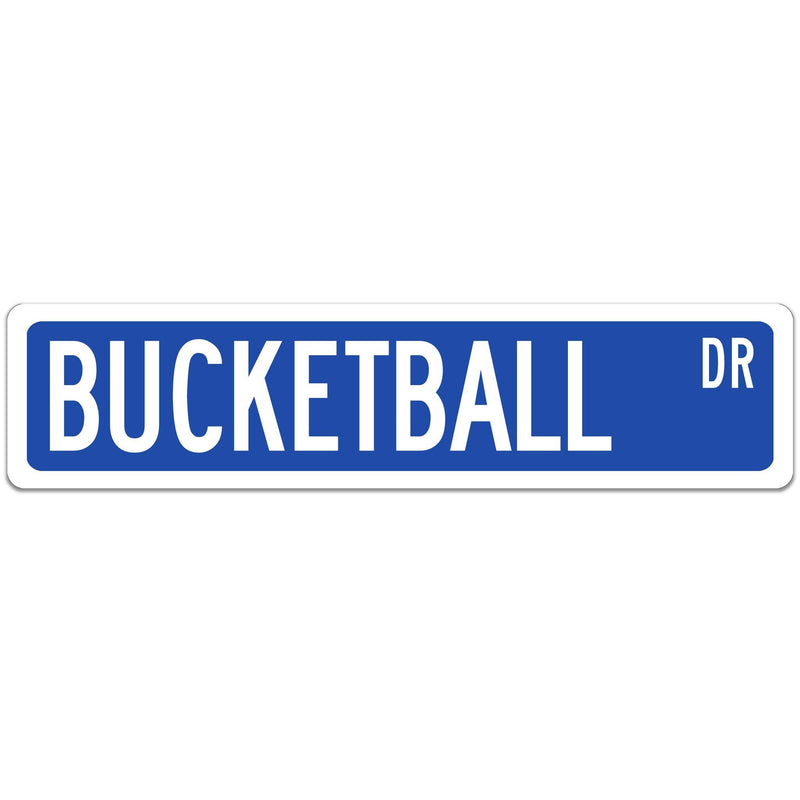 Bucketball Street Sign