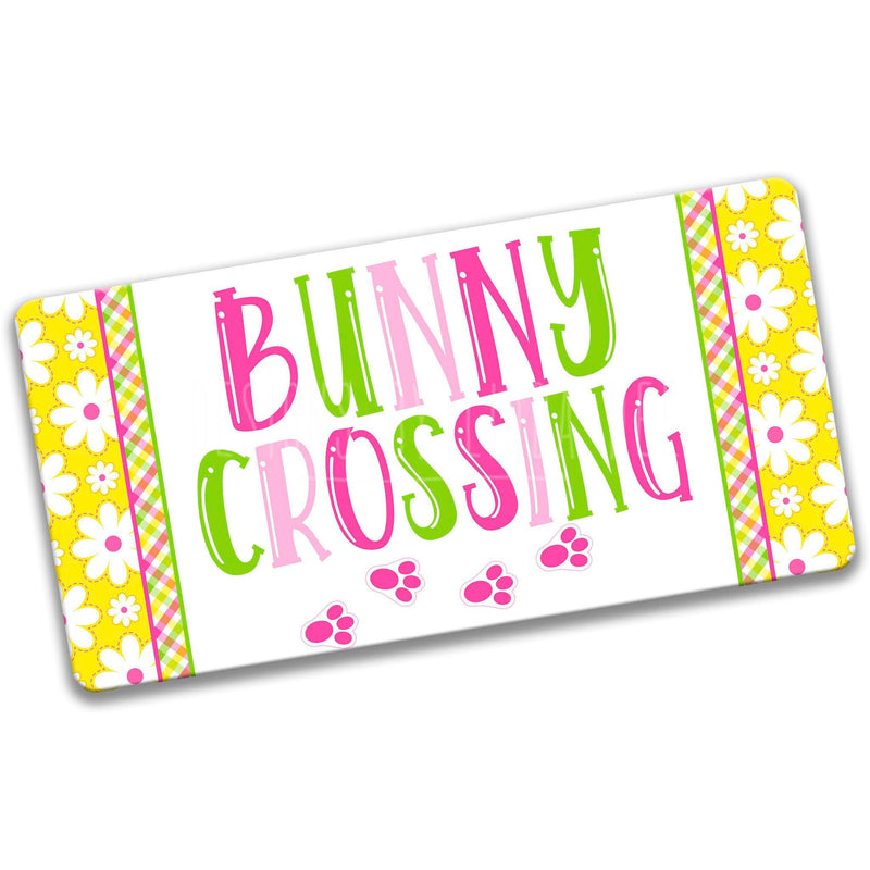 Bunny Crossing 12"x6" Sign